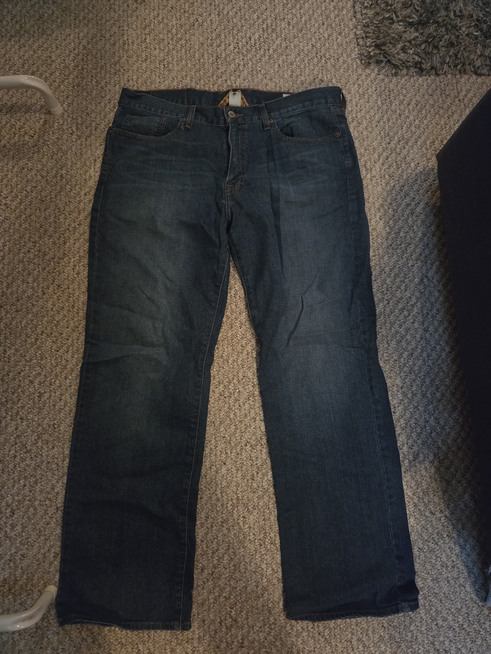 Lucky Brand Men's Dark Indigo Straight Jeans